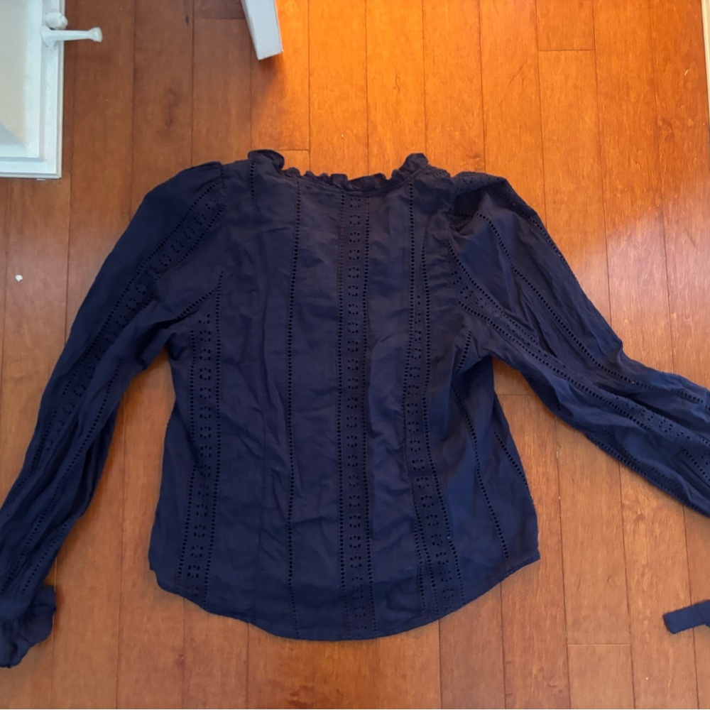 Aqua Midnight Blue Blouse - Picture 6 of 8